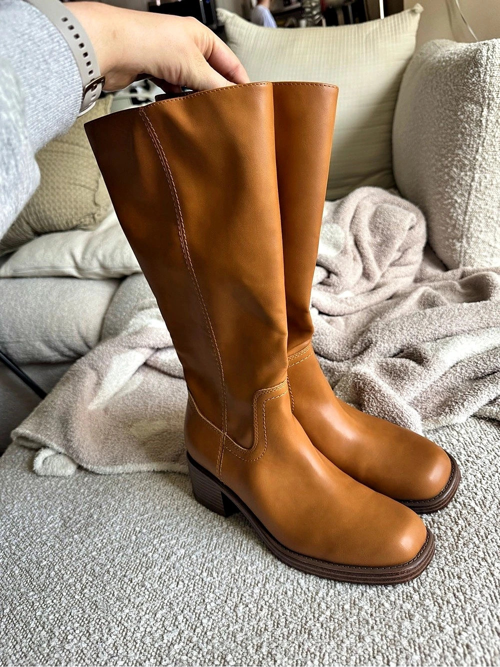 Women's Brown Heeled Boots US 8 New with Tags